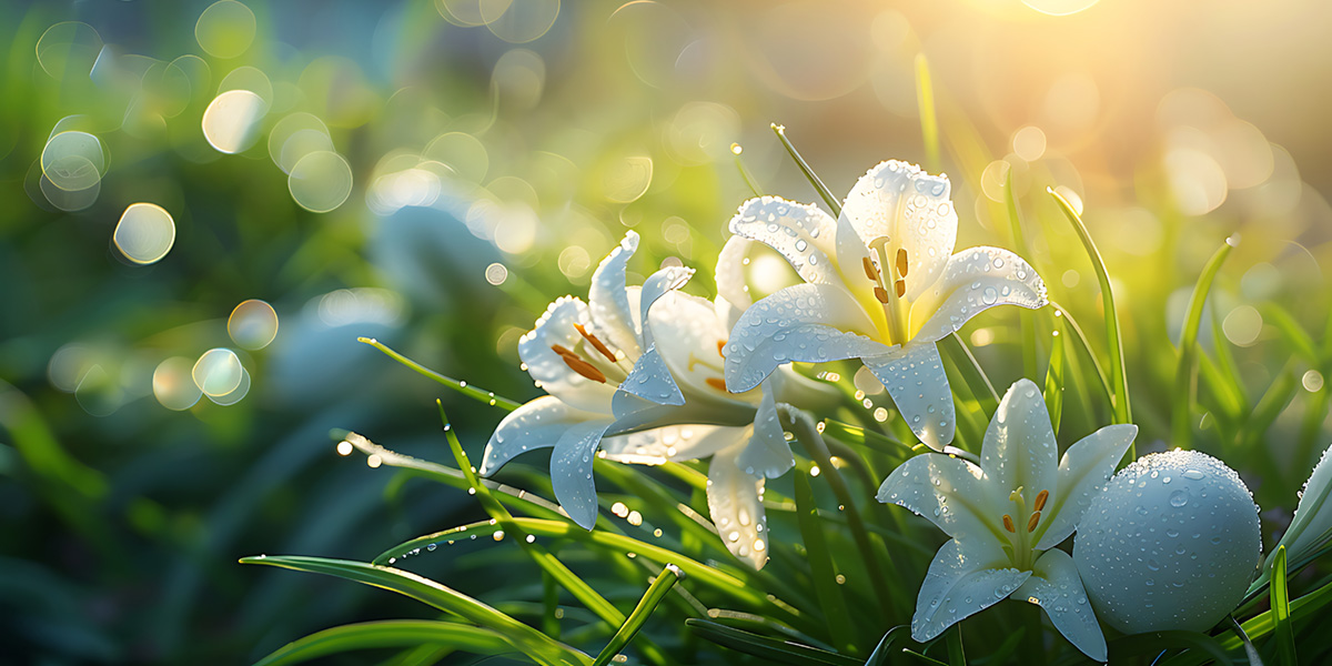 Easter Lilies Field, farm-fresh from Olivieri Flowers on the Central Coast.
