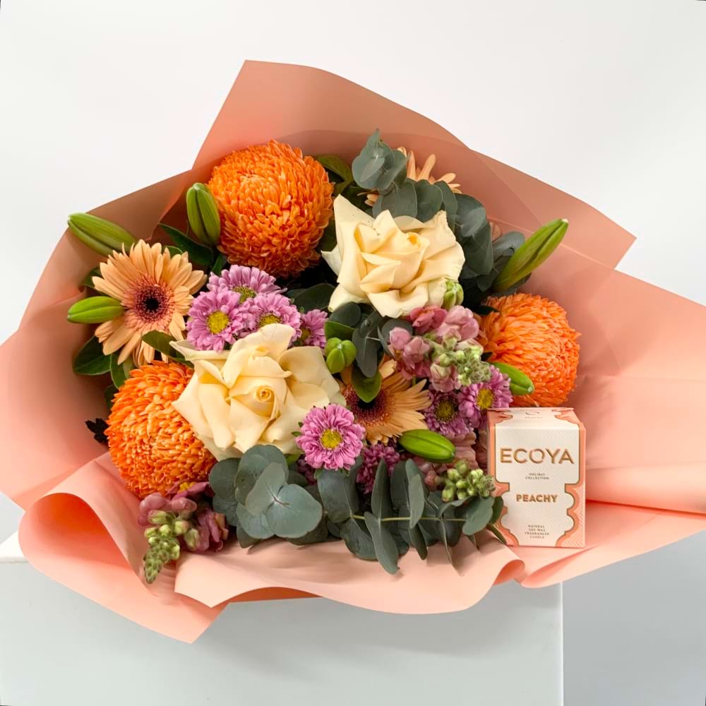 Summer Peachy with ECOYA candle 